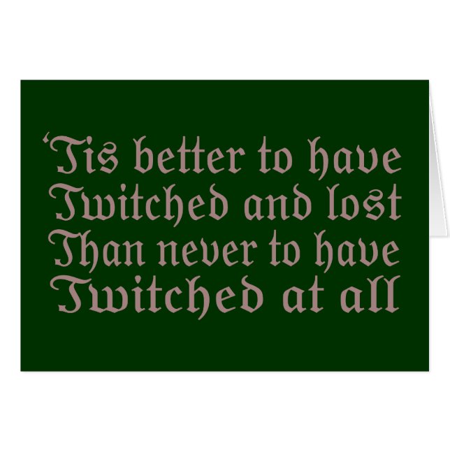 Contracté et perdu… (Devant horizontal)