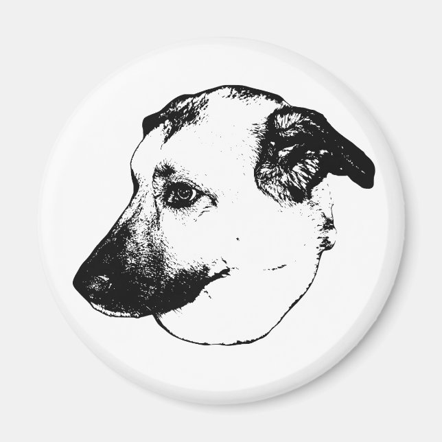 Contraste net, aimant chien (Devant)