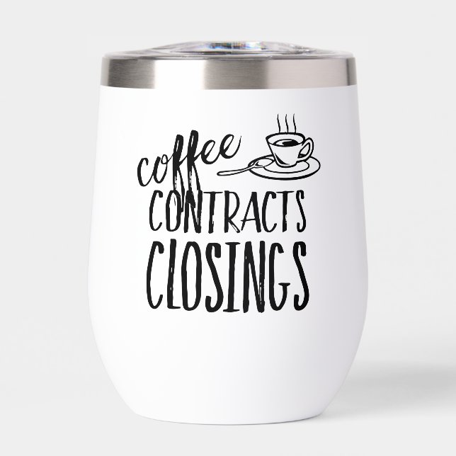 Contrats de café Fermeture Agent immobilier (Avant)