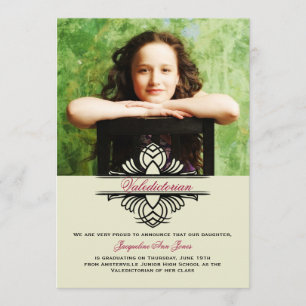 Contre- faire-part d'obtention du diplôme de photo