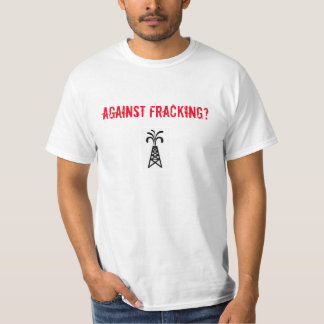 Contre le T-shirt de marche de début de Fracking