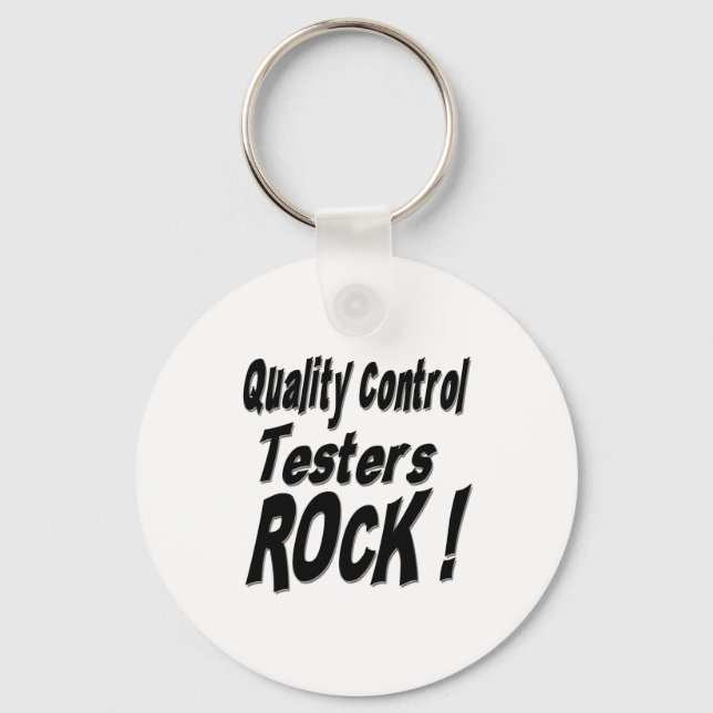 Contrôle de la qualité Testers Rock! Porte-clés (Recto)