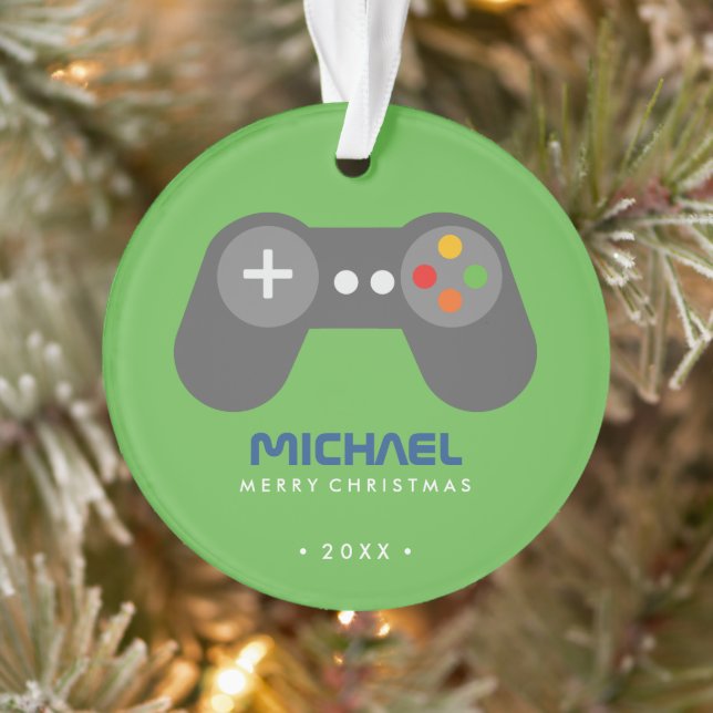 Contrôleur de jeu vidéo vert enfants Noël (Arbre)