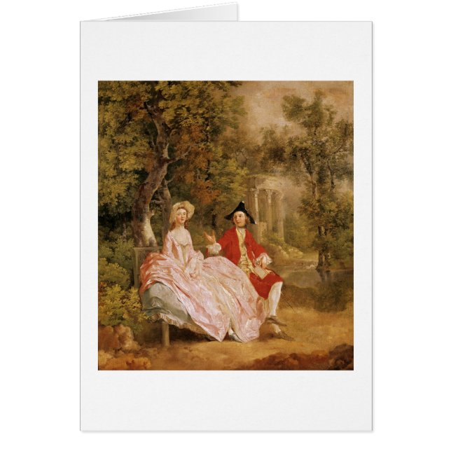 Conversation en parc, portrait de l'artiste et (Devant)