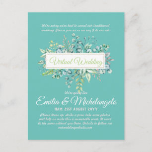 Conversation vidéo Mariage virtuel Invitations en