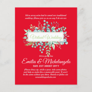 Conversation vidéo Mariage virtuel Invitations en