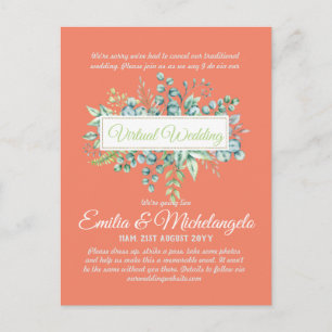 Conversation vidéo Mariage virtuel Invitations en