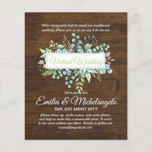 Conversation vidéo Mariage virtuel Invitations en