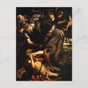 Conversion de Saint Paul par Caravaggio Carte post