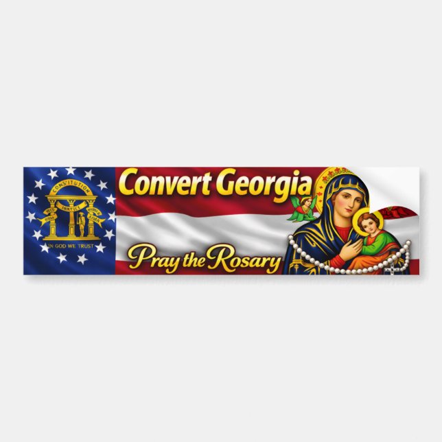 Convert Georgia Bumper Sticker (Devant)