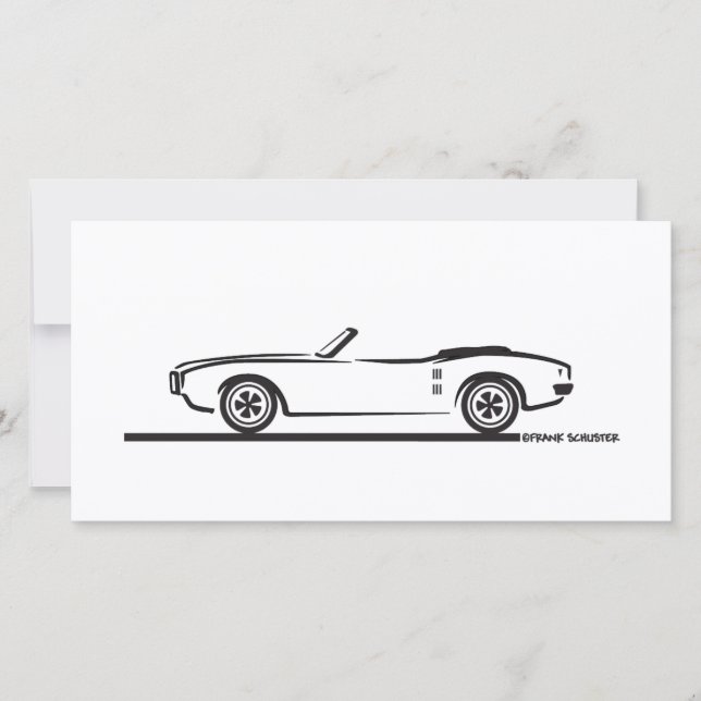 Convertible Pontiac Firebird 1968 (Devant)