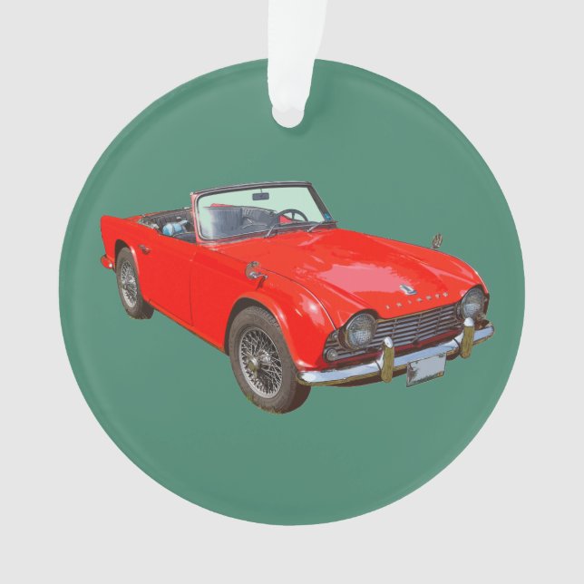 Convertible rouge SportsCar de Triumph Tr4 (devant)