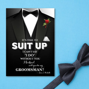 Convient À Groomsman Tuxedo Invitation