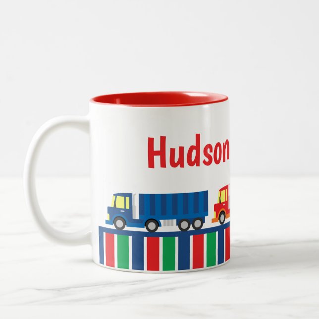 Convoi semi-camionnette Mug personnalisé (Gauche)