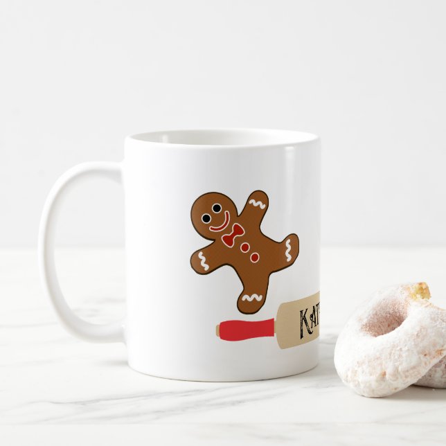 Cookie Baker Mug pain d'épices Cutout homme Noël (Avec donut)