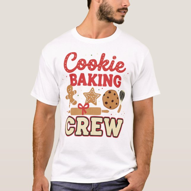 Cookie Baking Crew Christmas T-Shirt – Funny Holid (Devant)