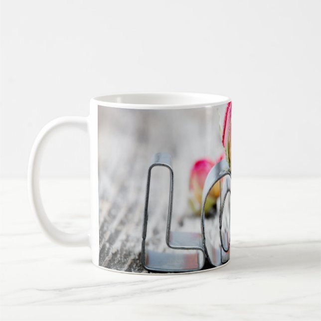 Cookie Cutter Love Photo Mug Coffee Mug Cup (Gauche)
