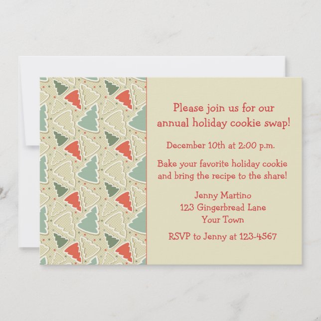 Cookie Cutters, Invitation à l'échange de cookies (Devant)