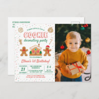 Cookie Décoration Anniversaire Photo Invitation
