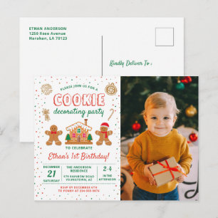 Cookie Décoration Anniversaire Photo Invitation