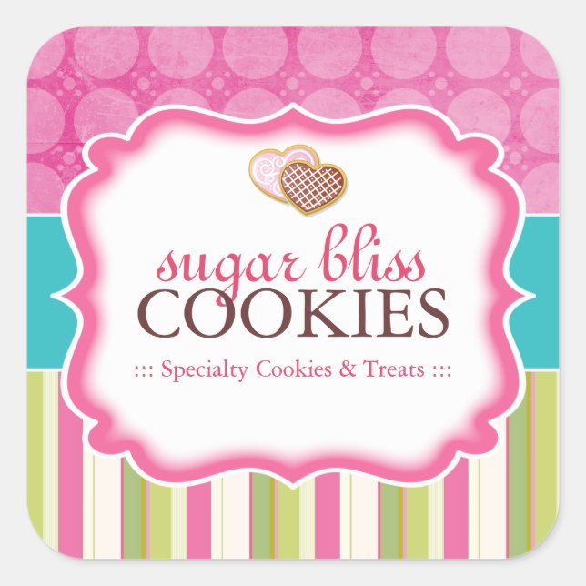 Cookie et dessert - Stickers Emballage (Devant)
