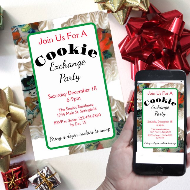 Cookie Exchange Christmas Party Invitation (Créateur téléchargé)
