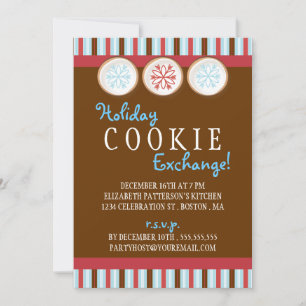 Cookie Exchange Sucre Cookie Invitation
