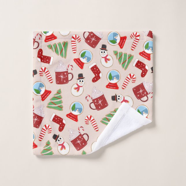 Cookie Illustration Pattern (Gant de toilette)