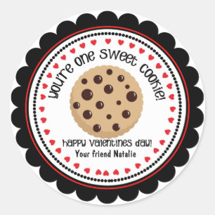 Cookie sucré Valentines pour enfants Stickers clas