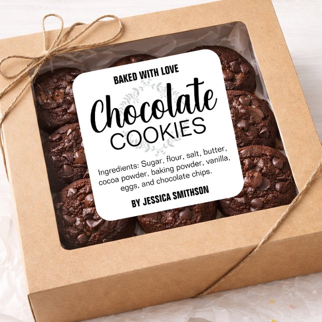 Cookie Votre étiquette de formulation CK011sq (Créateur téléchargé)