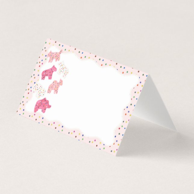 Cookies animaux congelés Placer carte Décor de tab (Front)