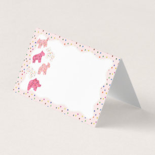 Cookies animaux congelés Placer carte Décor de tab
