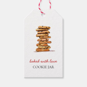 Cookies boulangerie aquarelle étiquettes cadeaux