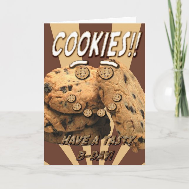 Cookies : Carte d'anniversaire savoureuse (Devant)