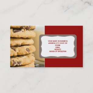 Cookies de chips chocolat Cartes de visite