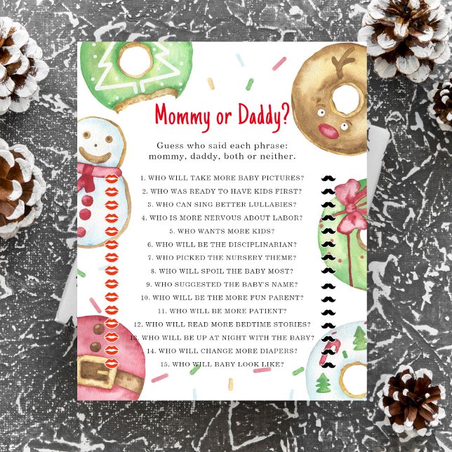 Cookies de Noël beignets - jeu maman ou papa (Créateur téléchargé)