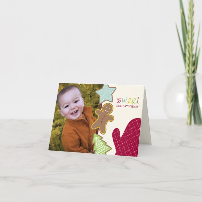 Cookies de Noël Carte photo de vacances (Devant)
