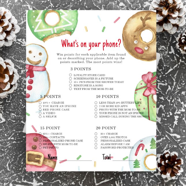 Cookies de Noël Ce qui est sur votre jeu de téléph (Créateur téléchargé)