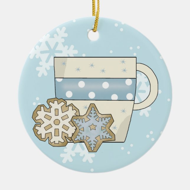 Cookies de Noël et ornement au chocolat chaud (Devant)