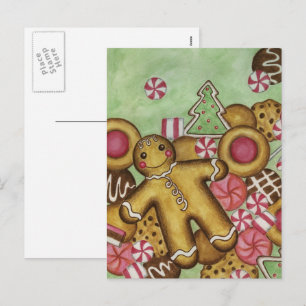 Cookies de Noël fermer la carte postale