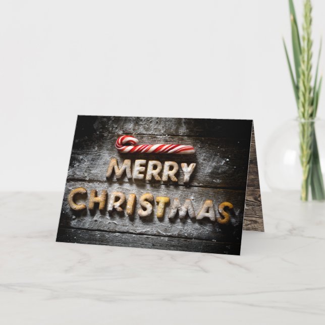 Cookies de Noël joyeux - Carte pliée de Noël (Devant)