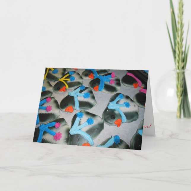 "Cookies de pingouins" Carte de Noël #2 (Devant)