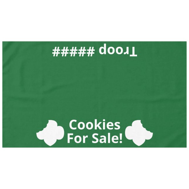 Cookies De Scoutisme À Vendre Et Nappe De Troop (Devant (Horizontal))