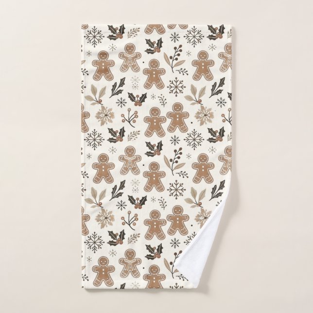 Cookies en pain d'épice de Noël (Serviette à main)