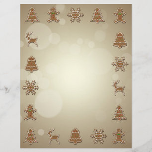 Cookies en pain d'épice - en-tête de Noël