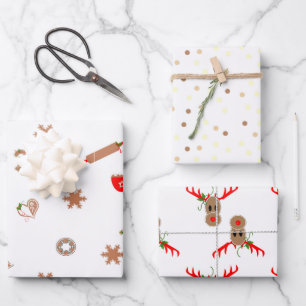 Cookies en pain d'épice et feuilles d'enveloppemen