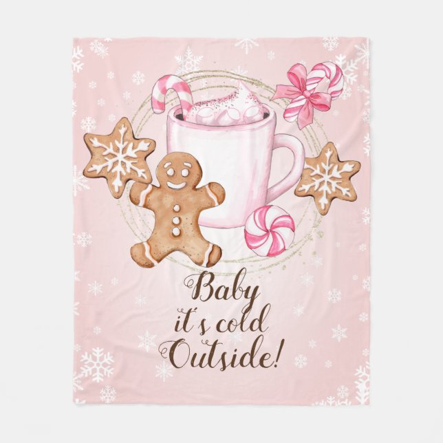 Cookies et couverture hivernale de cacao chaud (Devant)