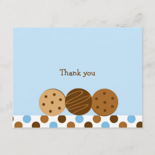 Cookies et lait Merci Cartes de notes