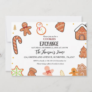 Cookies Exchange Christmas Party Invitation