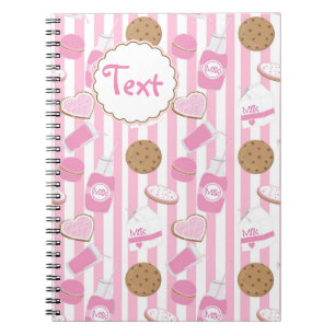 Cookies & Milk Girls Pink Bakery Carnet Journal